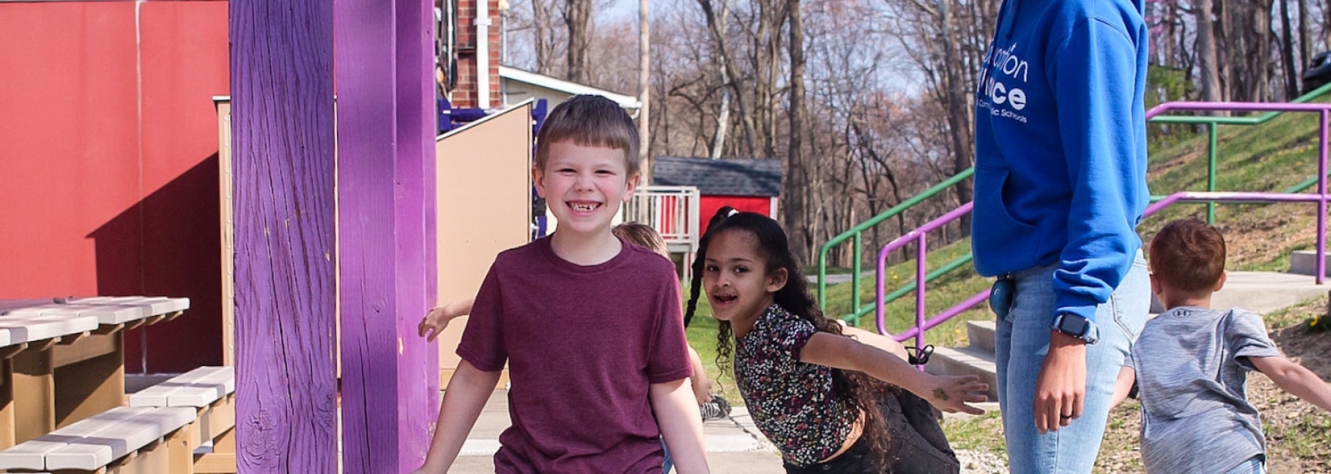 children at a playground